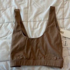 Good American cotton crop bra.